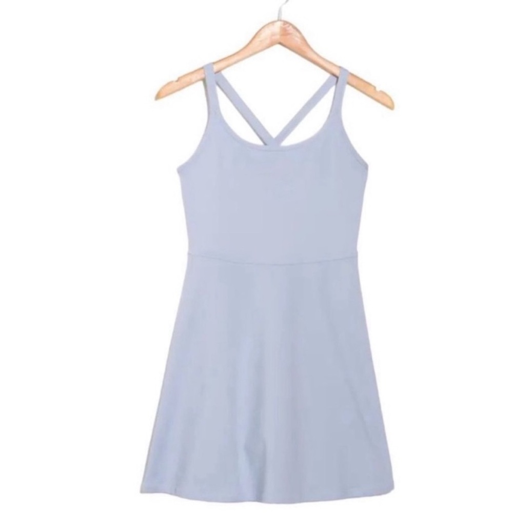 NWT Zella Activewear light blue dress crisscross back size L